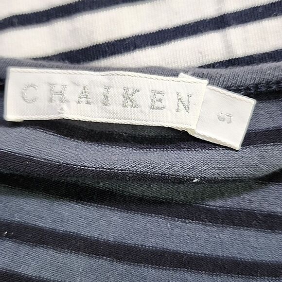 Chaiken Long Sleeve Dipped Cotton Shift Dress Small - Picture 5 of 7